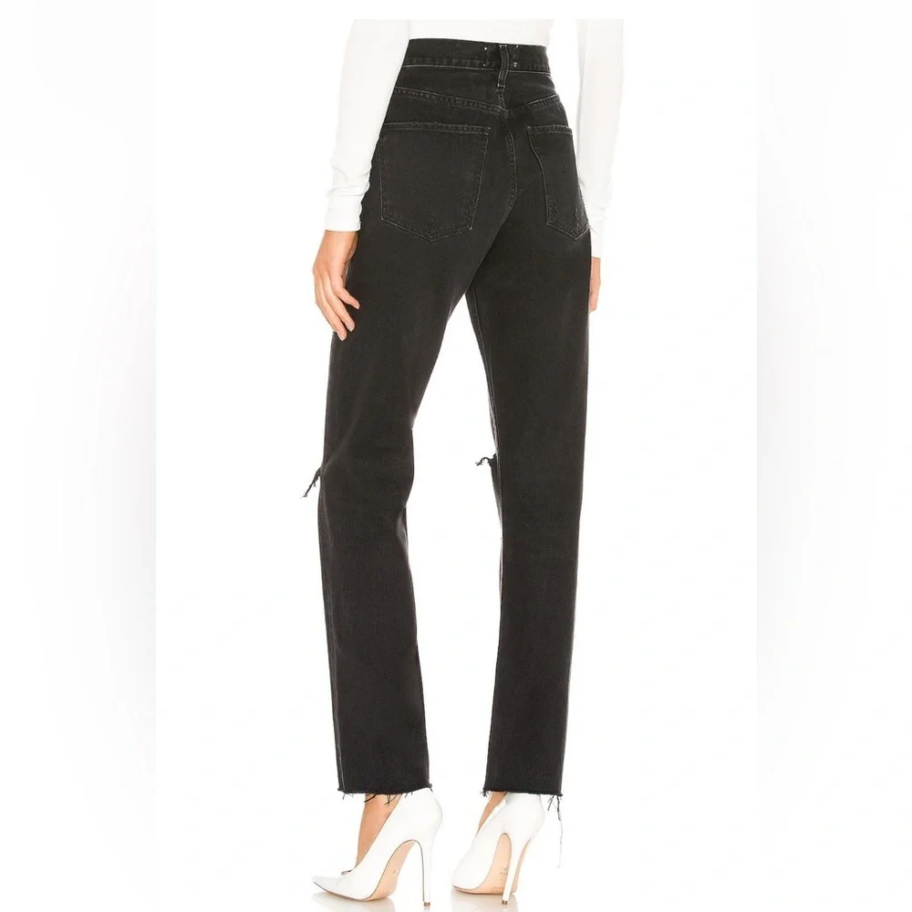 AGOLDE NWT Cherie High Rise Straight Jeans In Distortion Sz 24